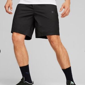 NEW Puma Essentials Men's Chino Shorts Black Athletic Size Small